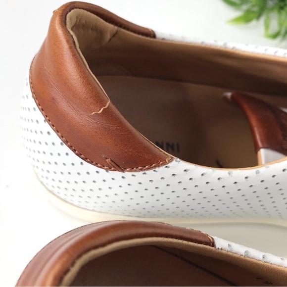 MAGNANNI Costa Lo Leather Perforated Sneakers 12 - Picture 7 of 9